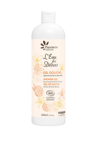 Gel de ducha ecológico L'Eau des Délices - Cítricos y flores blancas - 500 ml