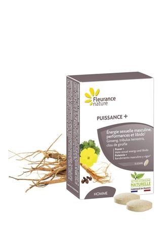 4 x Puissance+ Energie sexuelle masculine - 30 comprimés - Cure de 15 jours