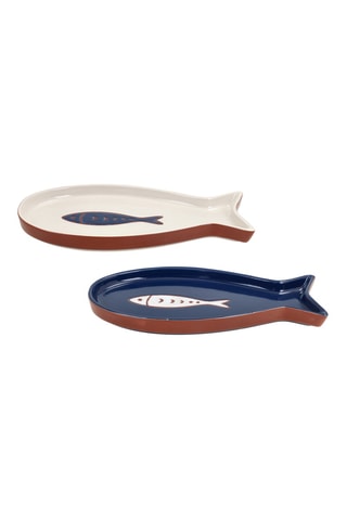 6 travessas de servir em porcelana Ondina - 25 x 12 x 2 cm