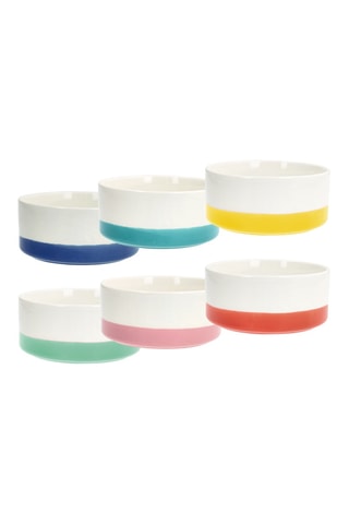 6 tigelas em porcelana Iris - 50 cl
