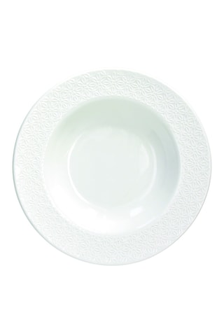 6 pratos fundos em porcelana Margaret - 22 cm