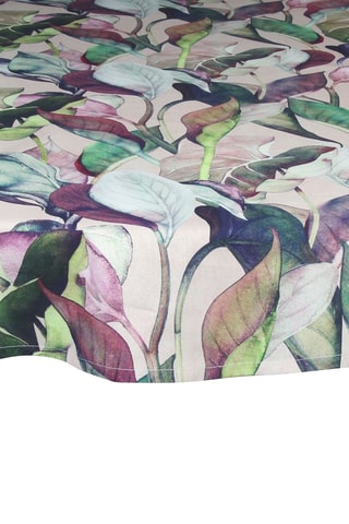 Toalha de mesa redonda - Rosa - 170 cm - Azul, verde e rosa