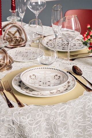 Serviço em porcelana Lune Cadre - 18 peças