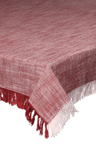 Toalha de mesa retangular - Vermelho - 140 x 180 cm