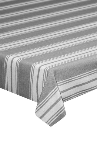 Toalha de mesa quadrada - Cinzento-claro e branco - 140 x 140 cm - Branco e cinzento
