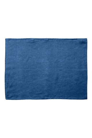 Mantel individual de lino - Azul oscuro - 37 x 50 cm