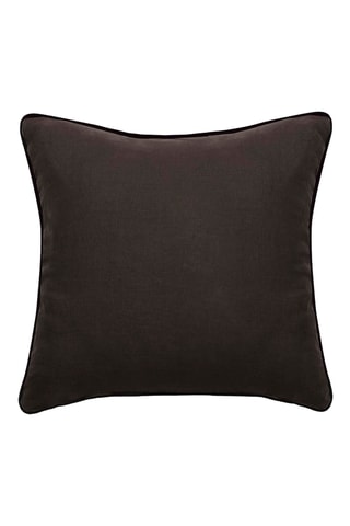 Funda de cojín de lino Prelude - Marrón - 45 x 45 cm