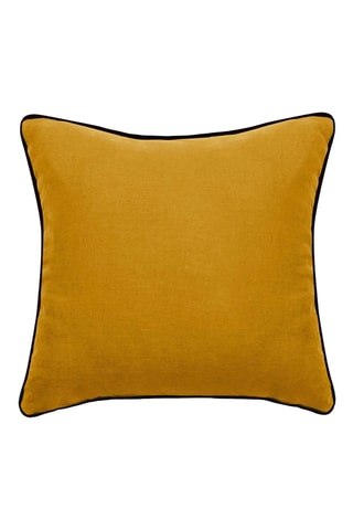 Funda de cojín de lino Prelude - Mostaza - 45 x 45 cm