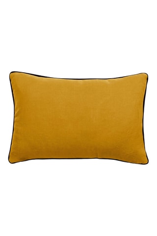 Funda de cojín de lino Prelude - Mostaza - 40 x 60 cm