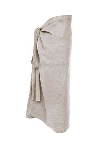 Delantal de lino Mélodie - Beige