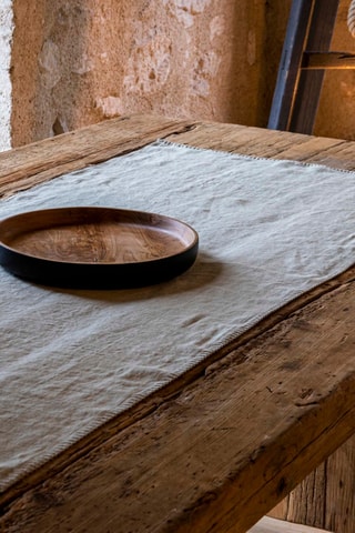 Camino de mesa de lino- Crudo - 60 x 140 cm