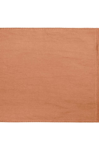 Camino de mesa de lino - Rojo teja - 60 x 140 cm