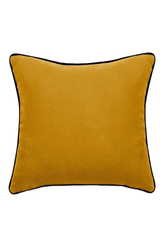 Funda de cojín de lino Prelude - Dorado - 80 x 80 cm