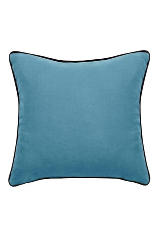 Funda de cojín de lino Prelude - Azul ­- 80 x 80 cm