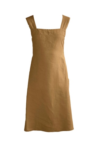 Delantal de lino - Mostaza