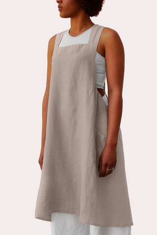 Delantal de lino - Beige