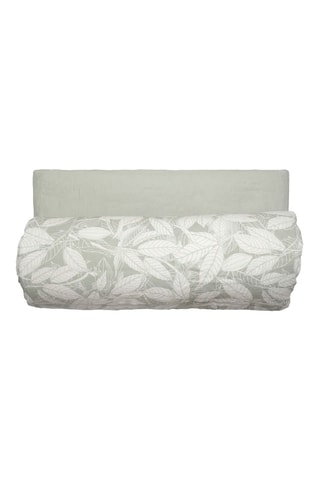 Funda nórdica reversible de lino 47 hilos/cm² y de algodón 47 hilos/cm² Hélios - Gris - 80 x 200 cm