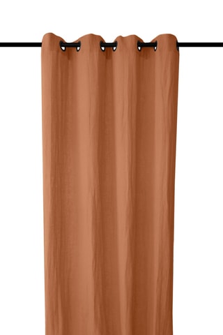 Cortina de lino - Terracota - 140 x 280 cm
