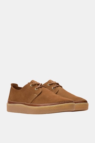 Tenis de nobuk Clarkwood Low - Marrón