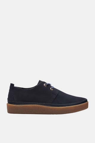 Tenis de nobuk Clarkwood Low - Azul marino