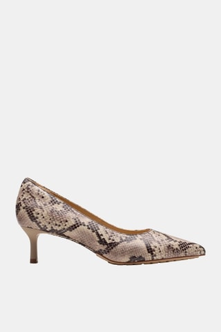Zapatos de piel Adela Court - Beige