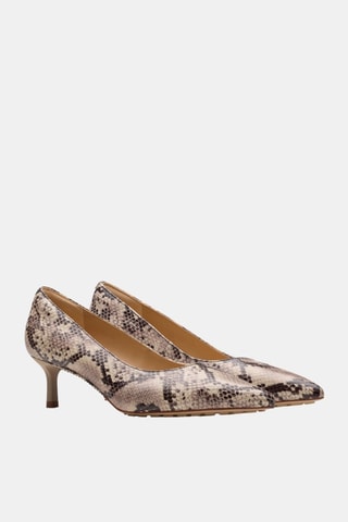 Zapatos de piel Adela Court - Beige