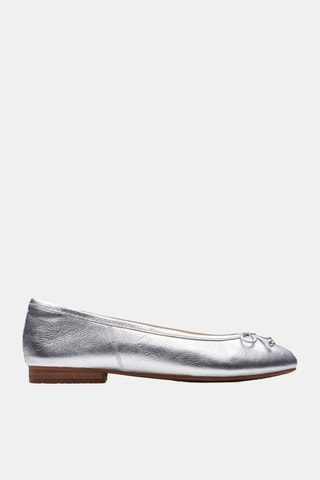 Bailarinas de piel Fawna Lily -  Plateado