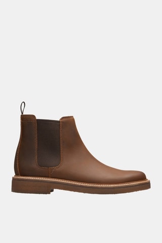 Botines Chelsea de piel Clarkdale Easy - Marrón