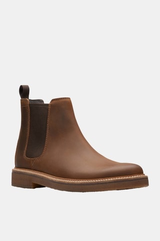 Botines Chelsea de piel Clarkdale Easy - Marrón