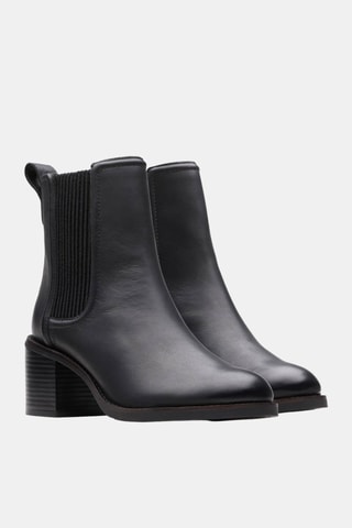 Botines Chelsea de piel Chamberly Top - Negro