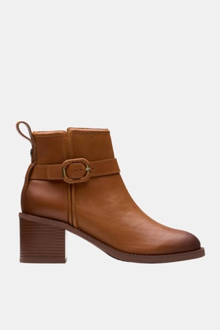Botines de piel Chamberly Trim - Marrón
