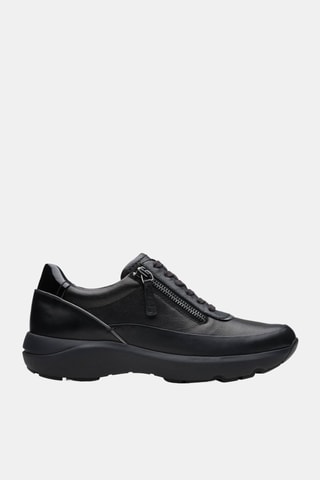 Zapatillas de piel Tivoli Zip - Negro