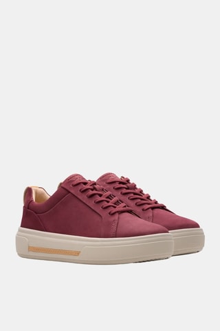 Zapatillas de nobuk con plataforma Hollyhock Walk - Burdeos