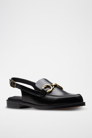 Mocasines de piel Straven - Negro