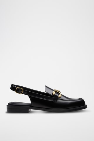 Mocasines de piel Straven - Negro