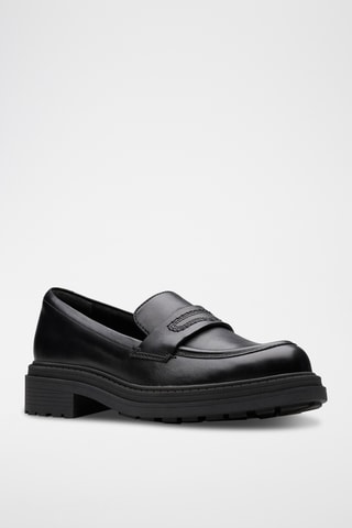 Mocasines de piel con plataforma Orinoco3 - Negro