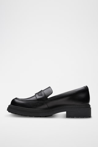Mocasines de piel con plataforma Orinoco3 - Negro