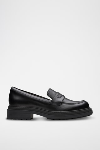 Mocasines de piel con plataforma Orinoco3 - Negro