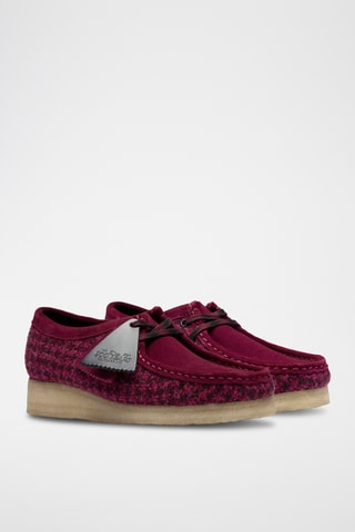 Mocasines de piel de cuña Wallabee - Burdeos