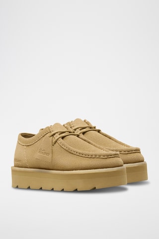 Derbies de nobuk con plataforma Meare - Beige