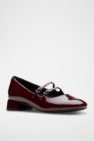 Babies à talons en cuir verni Daiss30 - Bordeaux