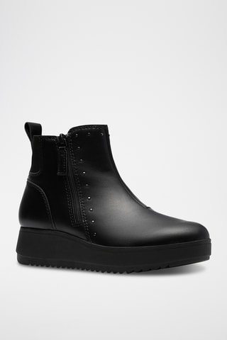 Botines de piel Zylah - Negro