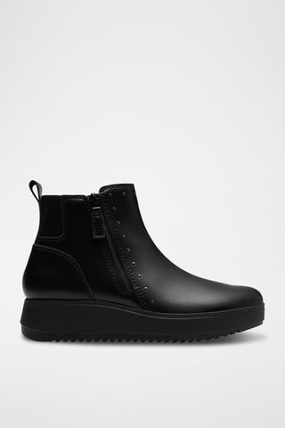 Botines de piel Zylah - Negro