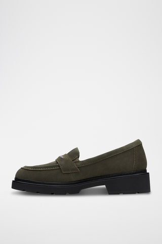 Mocasines de piel con plataforma Lauryl - Caqui