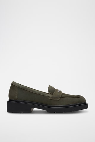 Mocasines de piel con plataforma Lauryl - Caqui
