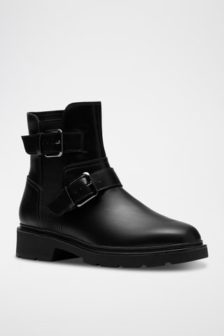 Botines de piel Lauryl - Negro