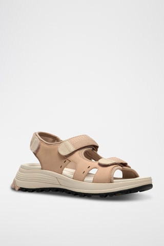 Sandalias de piel de cuña ATLTrek - Beige