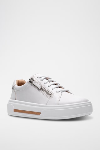 Zapatillas de piel con plataforma Hollyrose - Blanco