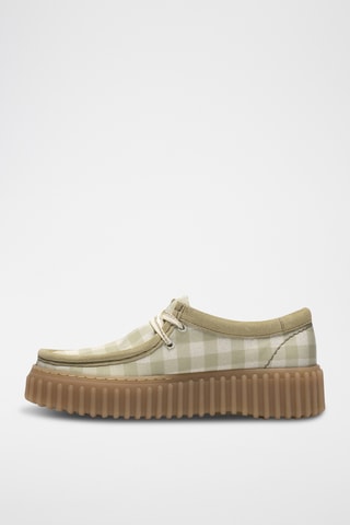 Zapatillas de piel con plataforma Torhill - Beige