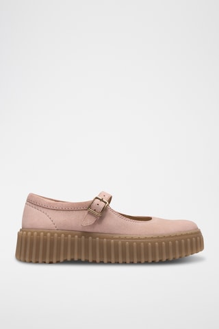 Babies de nobuk con plataforma Torhill - Rosa